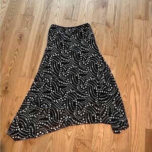 Vintage Polka Dots Flowy Skirt
